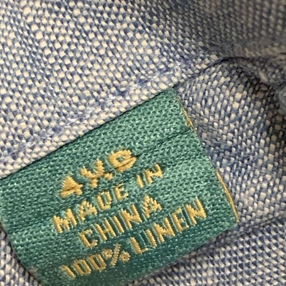 Tommy Bahama 100% Linen Relax Button Down Shortsleeve Shirt “Like New”‎ - Picture 6 of 6